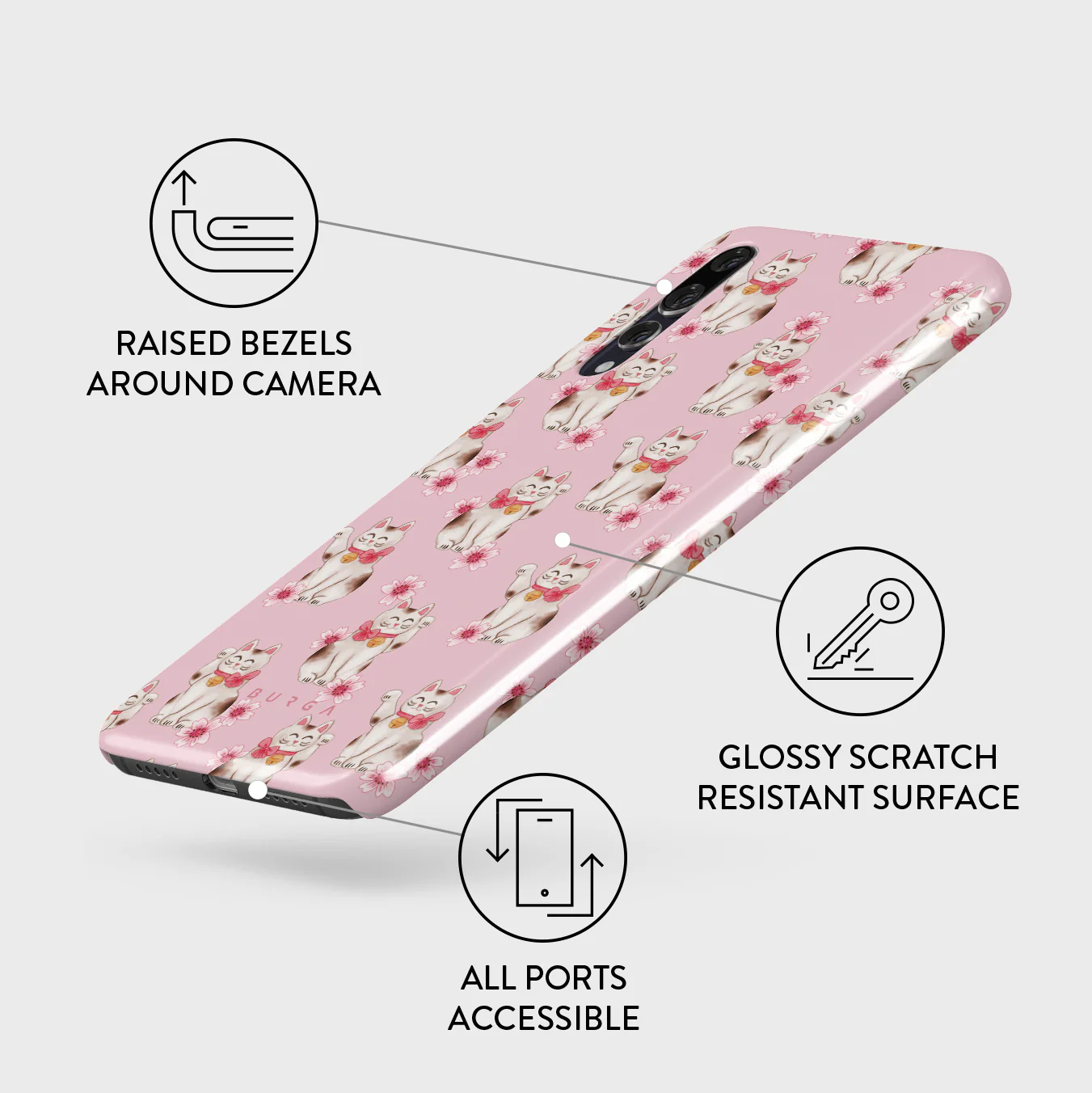 Maneki Neko - Huawei P20 Case - Image 3
