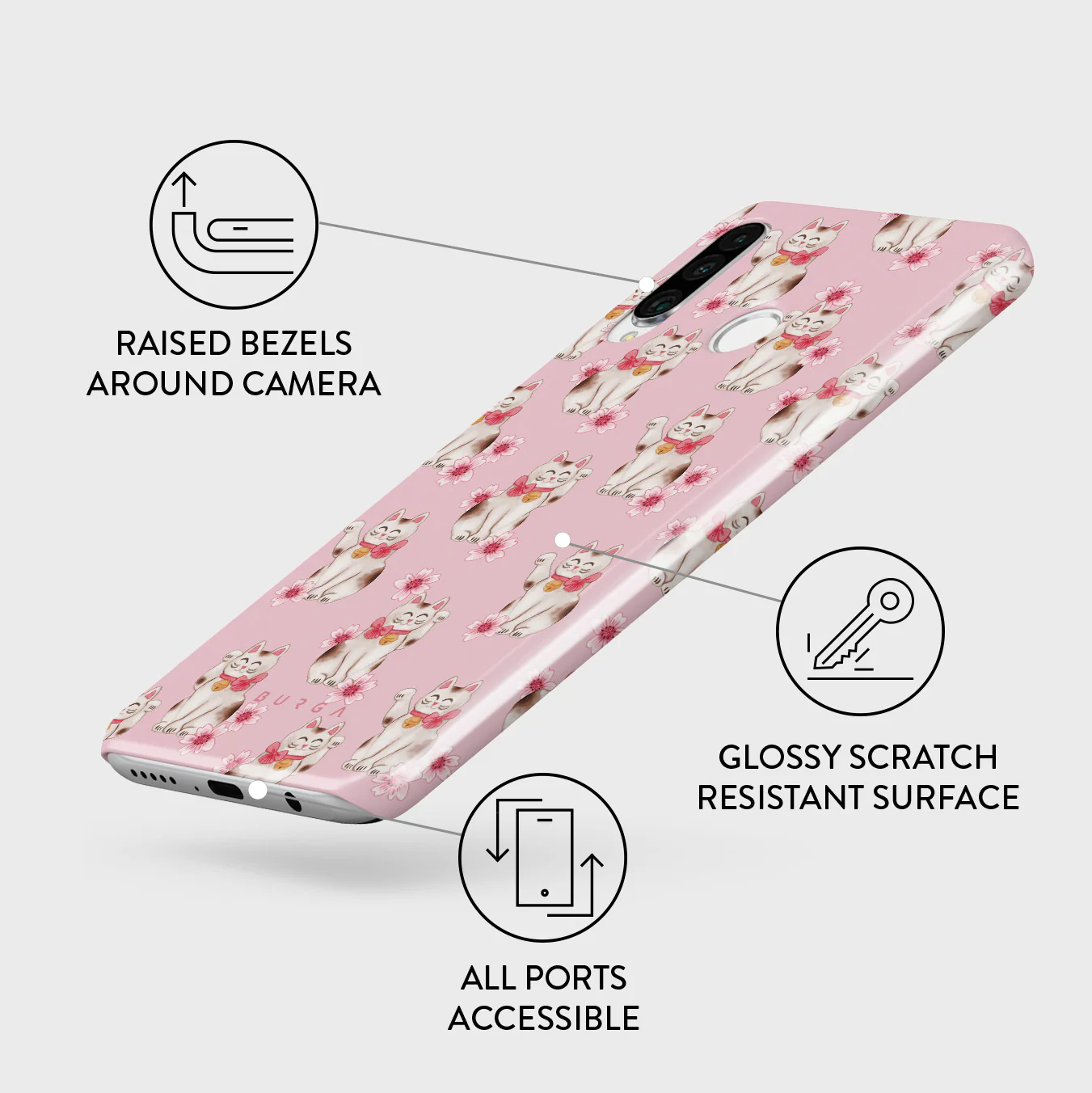 Maneki Neko - Huawei P30 Lite Case - Image 3