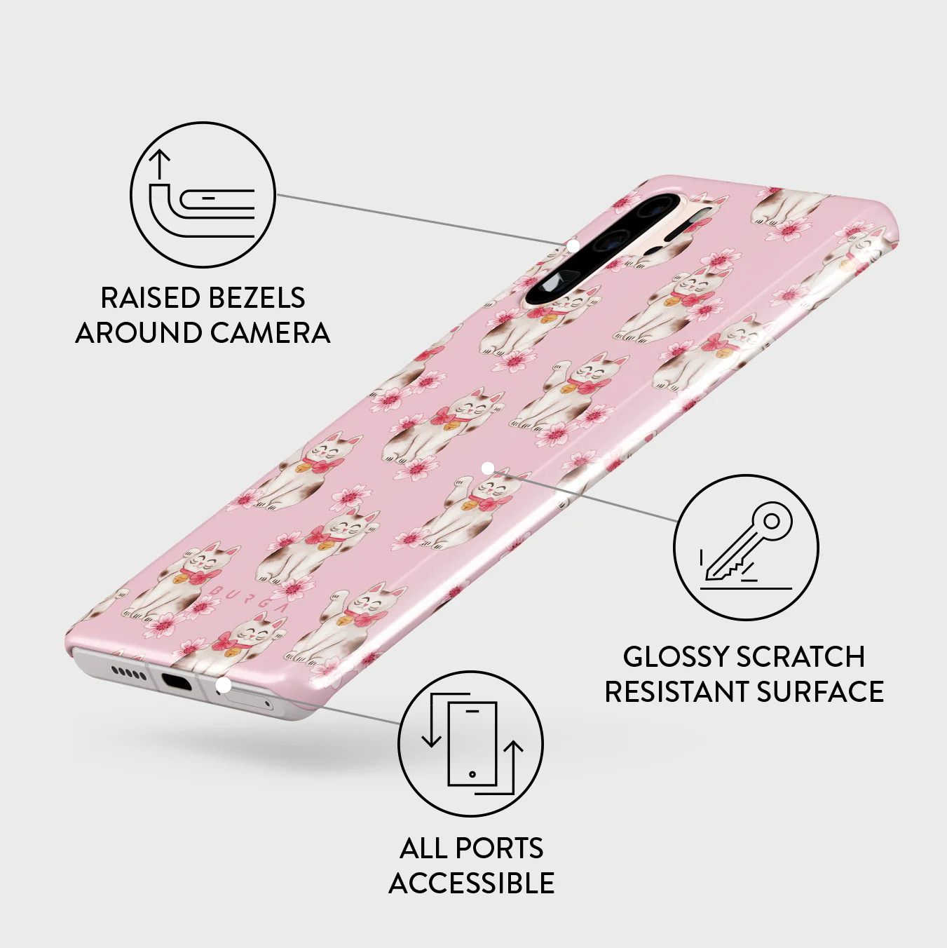 Maneki Neko - Huawei P30 Pro Case - Image 3