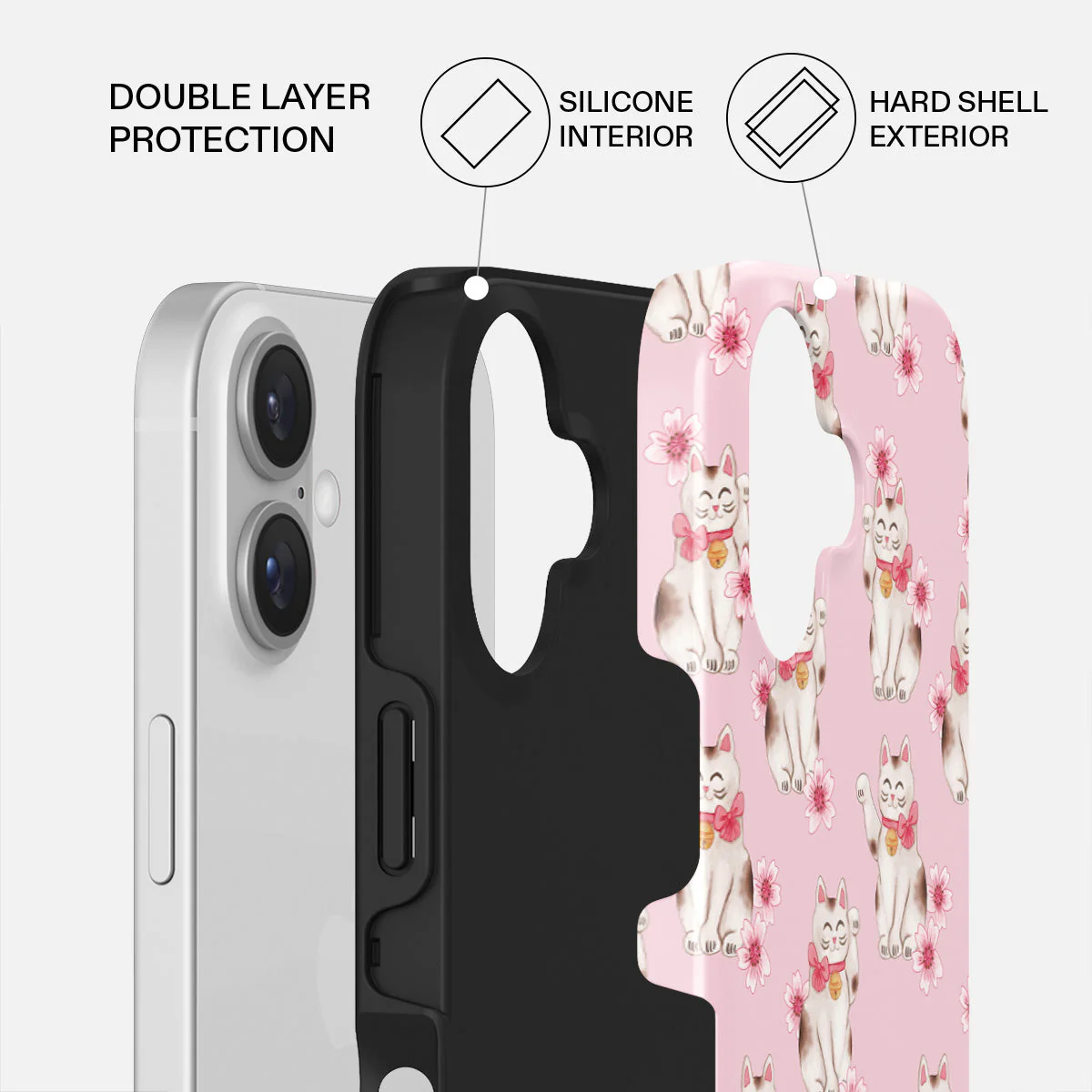 Maneki Neko - iPhone 16 Plus Case - Image 2