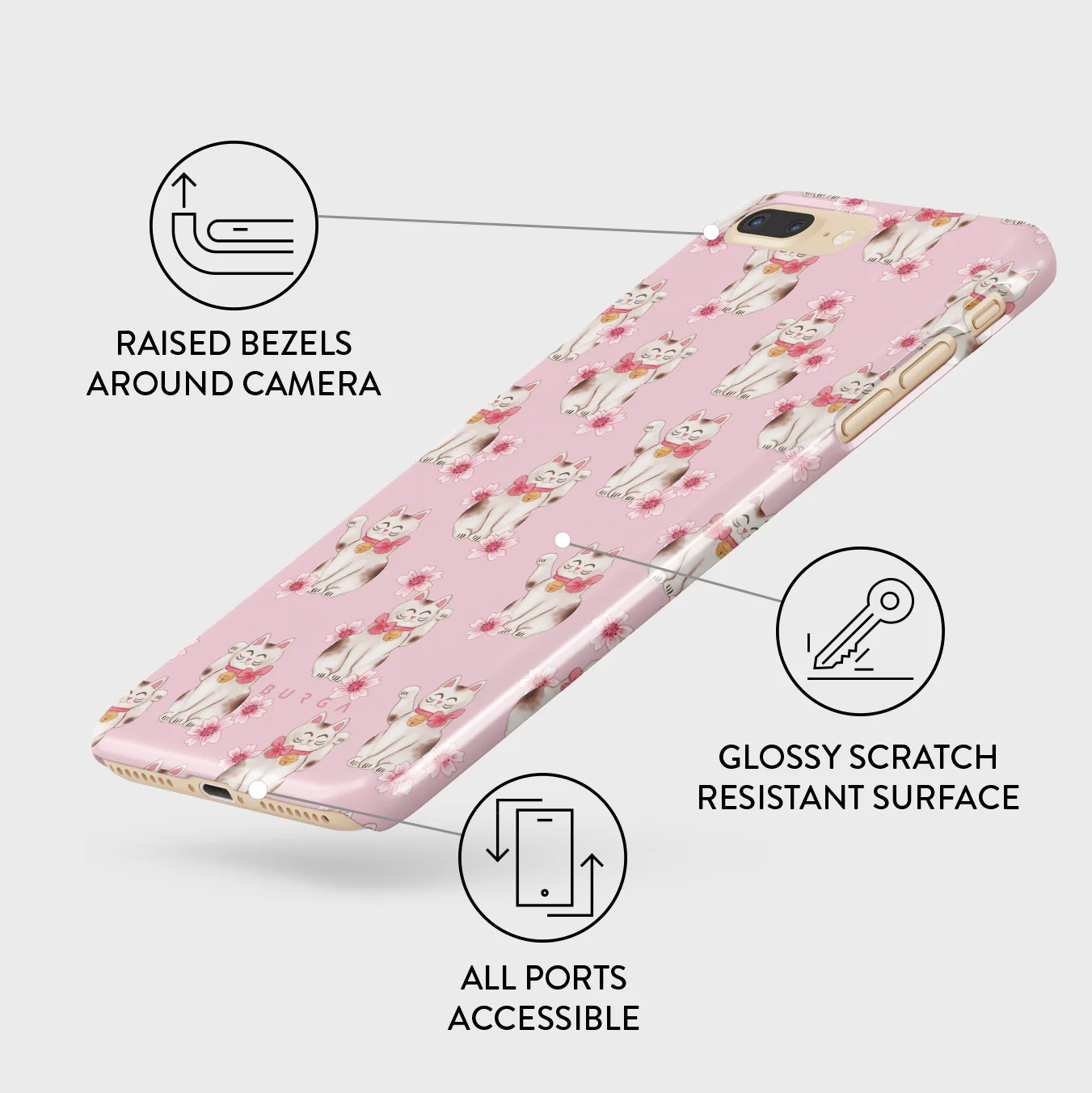 Maneki Neko - iPhone 7 Plus / 8 Plus Case - Image 3