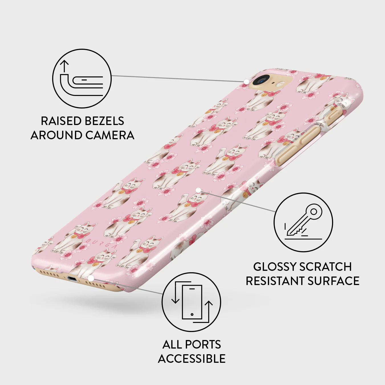 Maneki Neko - iPhone SE (2020) Case - Image 3