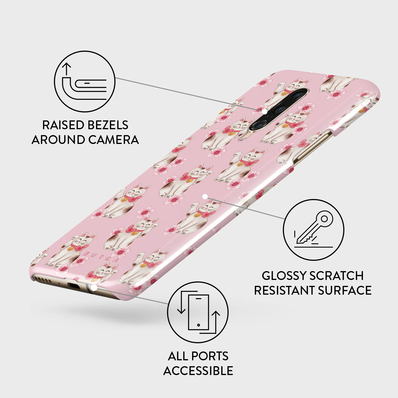 Maneki Neko - OnePlus 7 Pro / 7T Pro Case - Image 3
