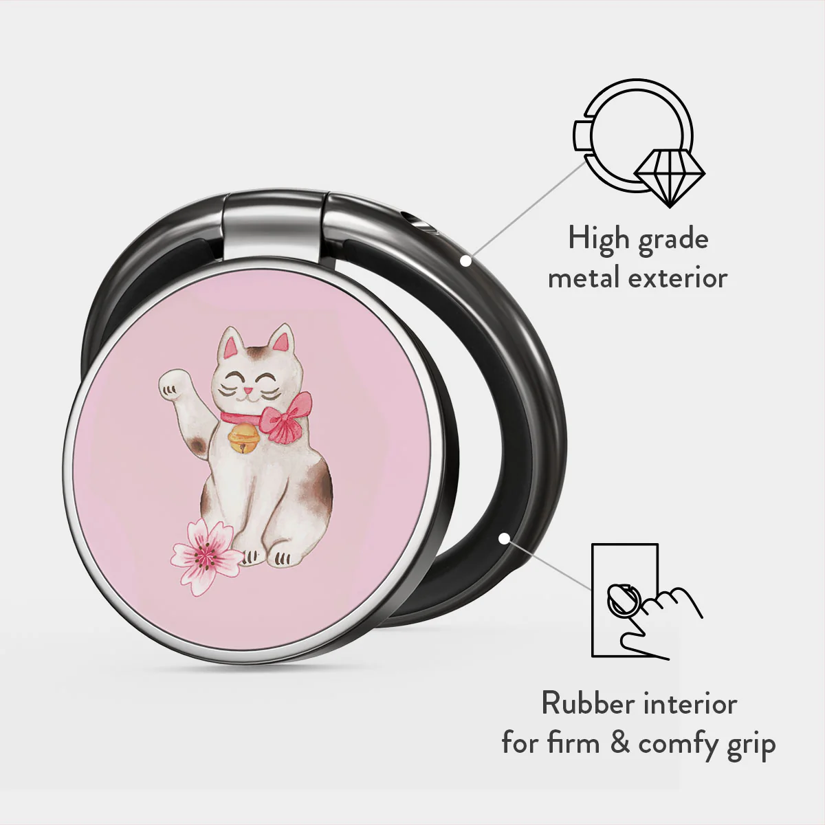 Maneki Neko - Adhesive Ring Holder - Image 2