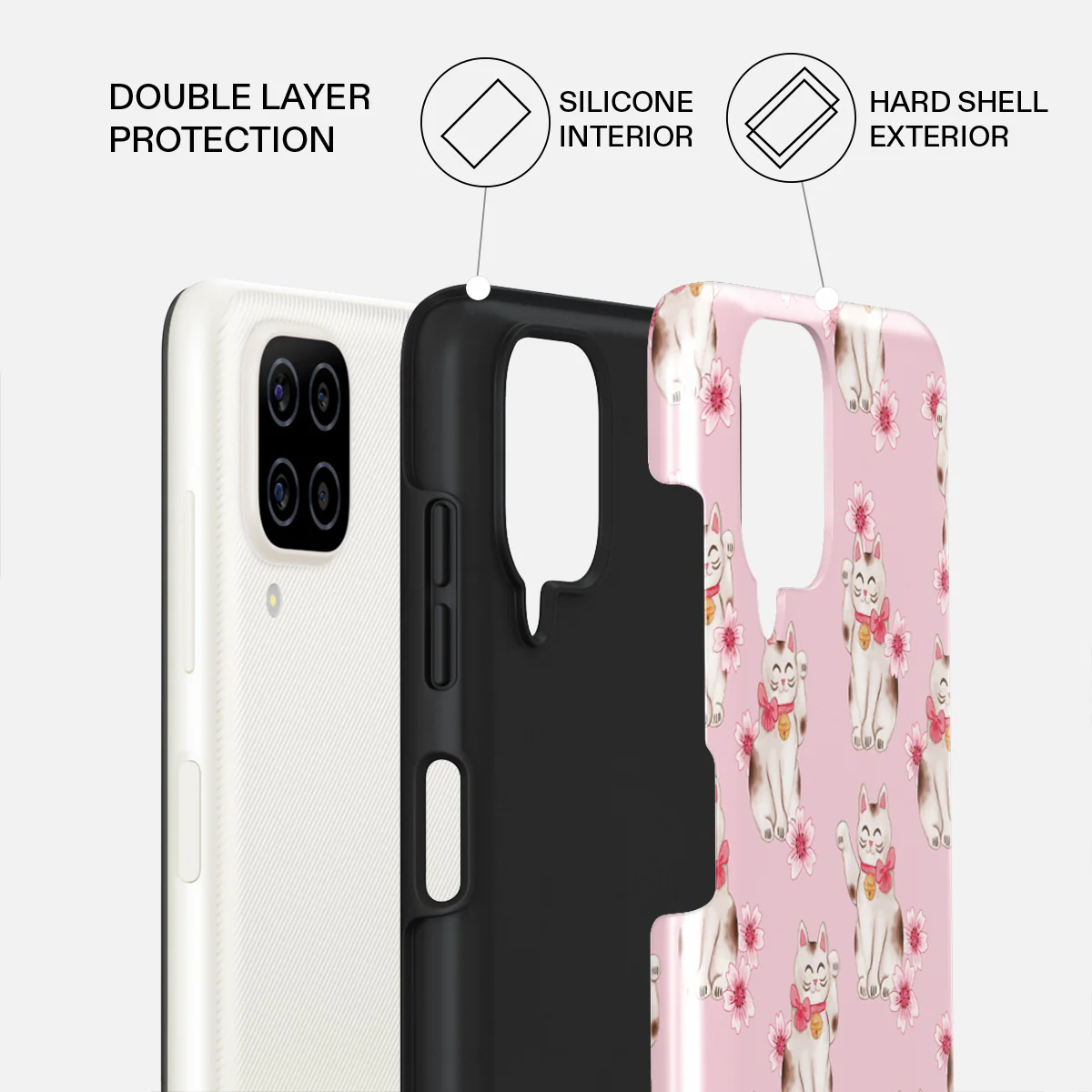 Maneki Neko - Samsung Galaxy A12 4G Case - Image 2