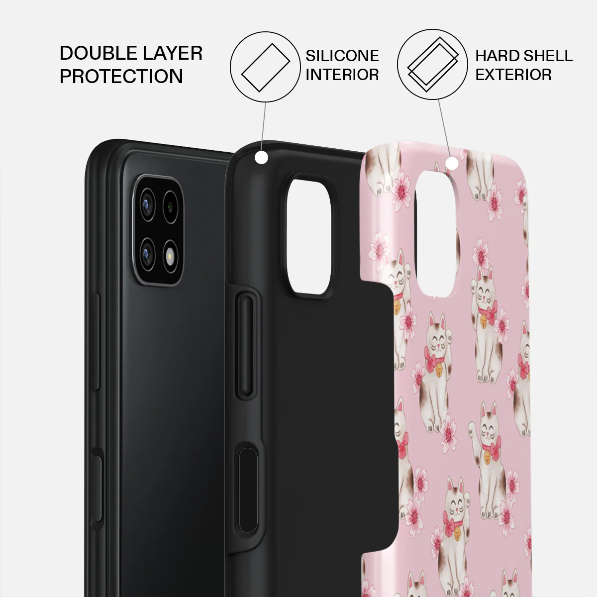 Maneki Neko - Samsung Galaxy A22 5G Case - Image 2