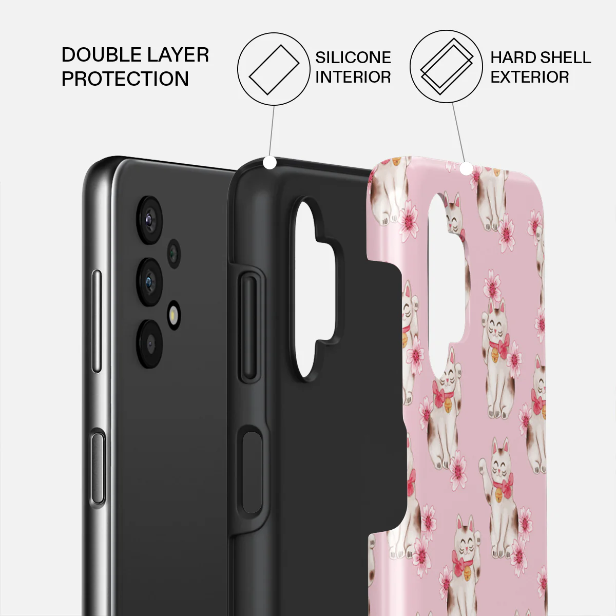 Maneki Neko - Samsung Galaxy A32 5G Case - Image 2