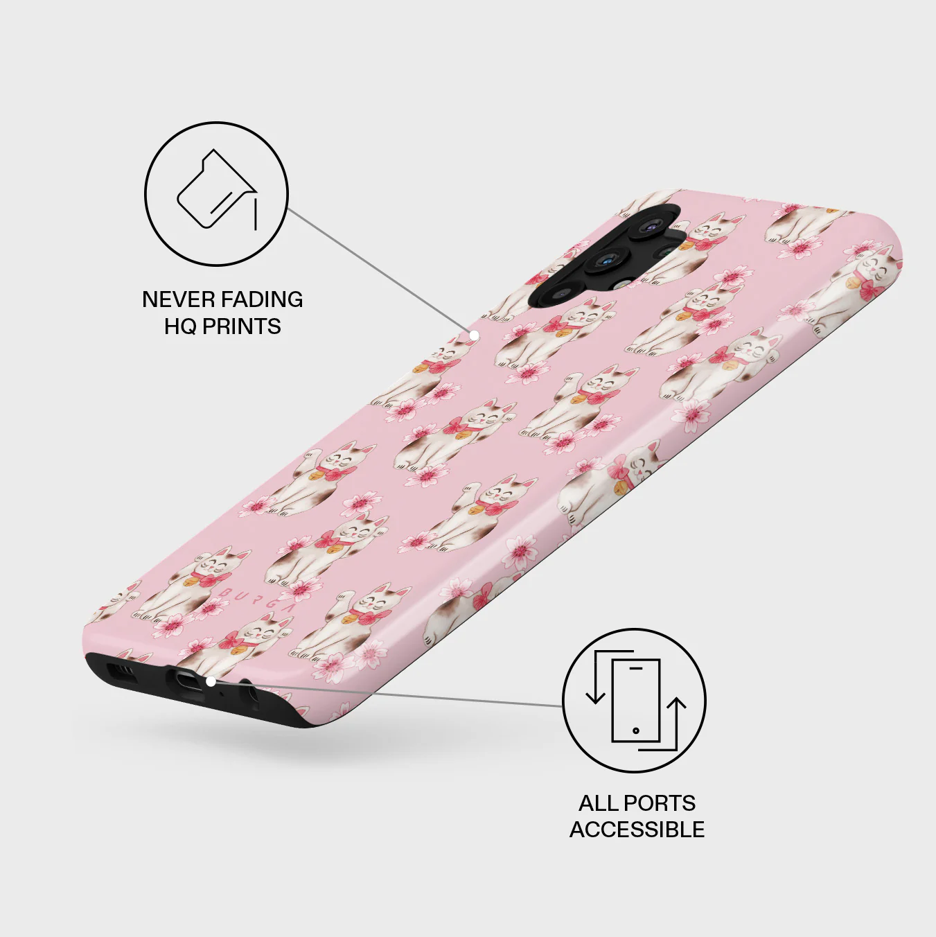 Maneki Neko - Samsung Galaxy A32 5G Case - Image 3