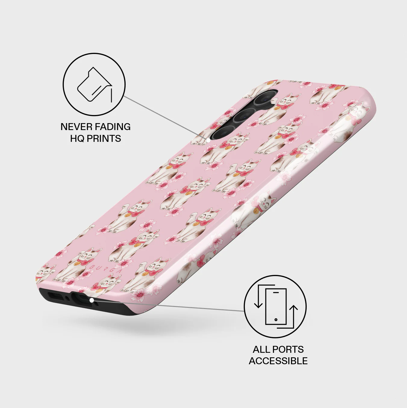 Maneki Neko - Samsung Galaxy A34 Case - Image 3
