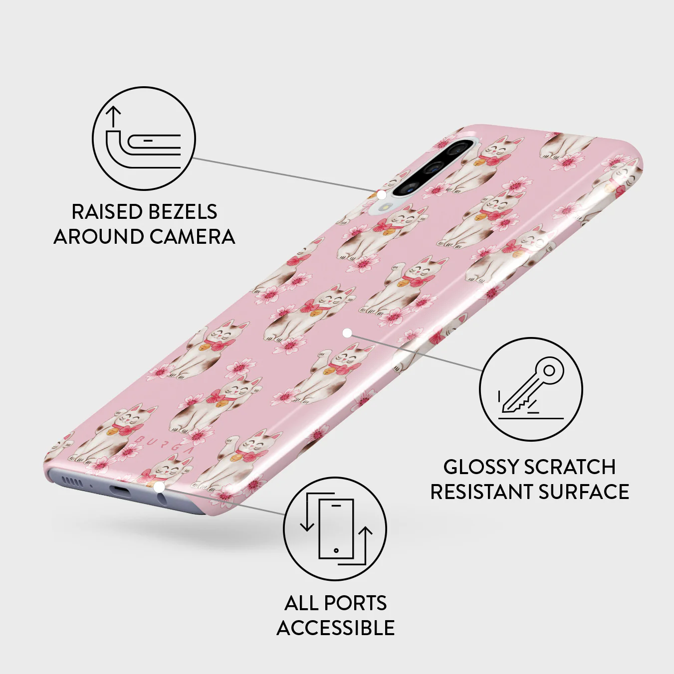 Maneki Neko - Samsung Galaxy A50 Case - Image 3