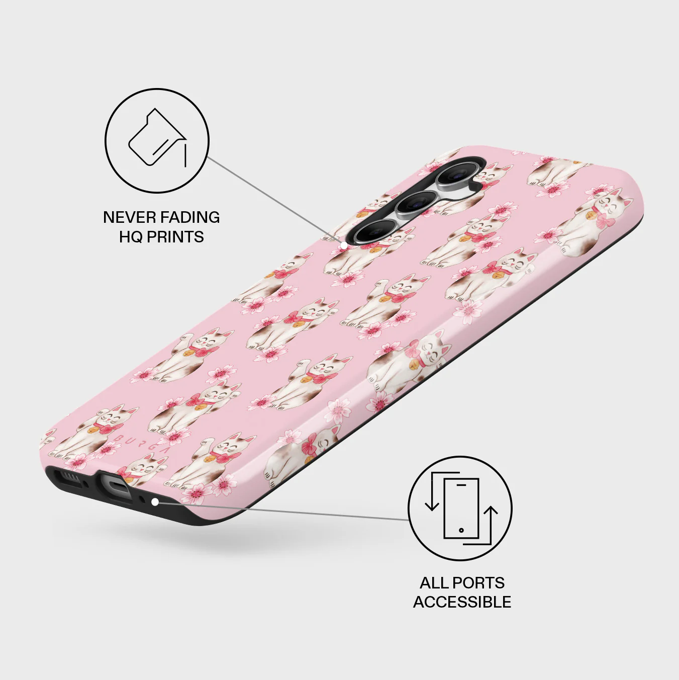 Maneki Neko - Samsung Galaxy A54 Case - Image 3
