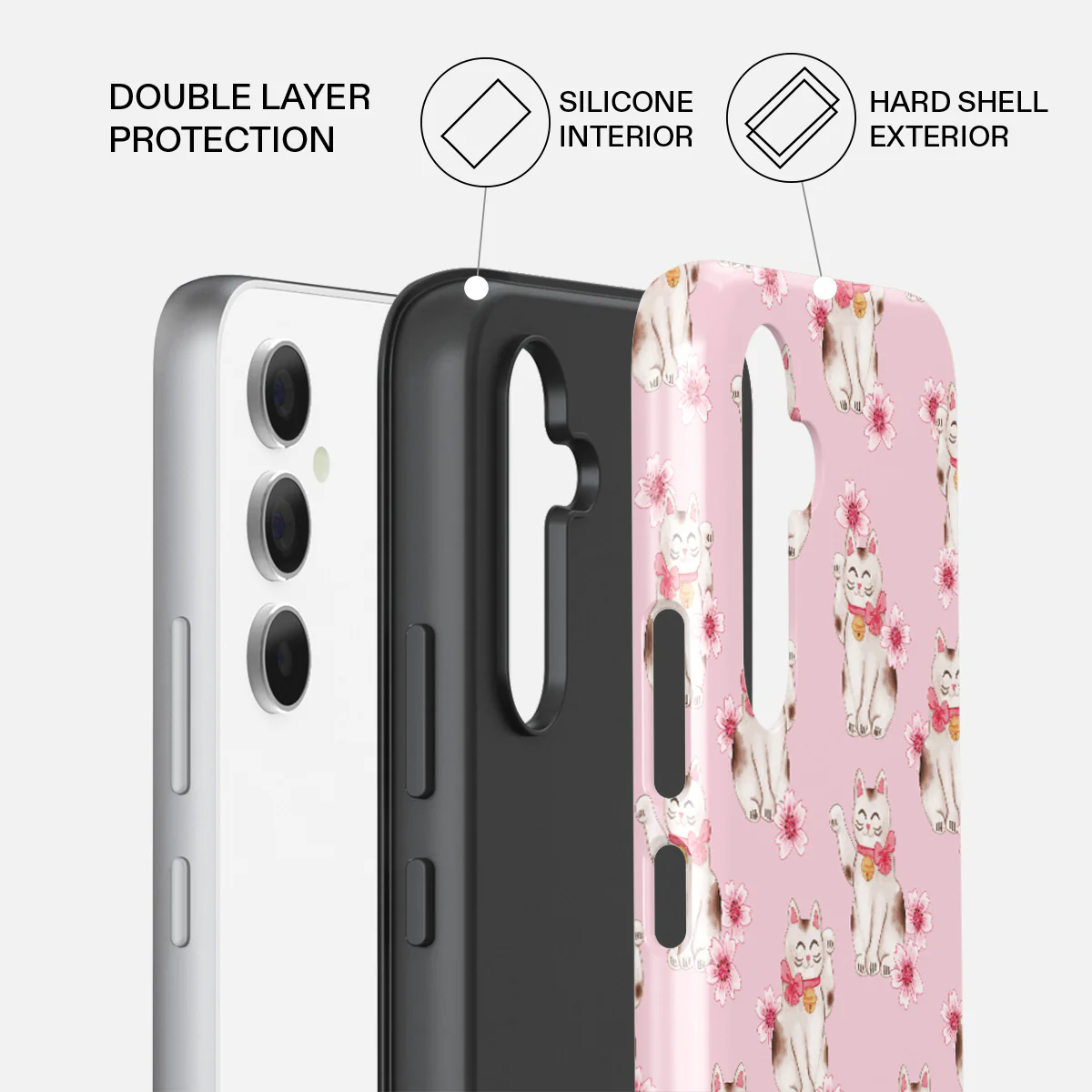 Maneki Neko - Samsung Galaxy A55 Case - Image 2
