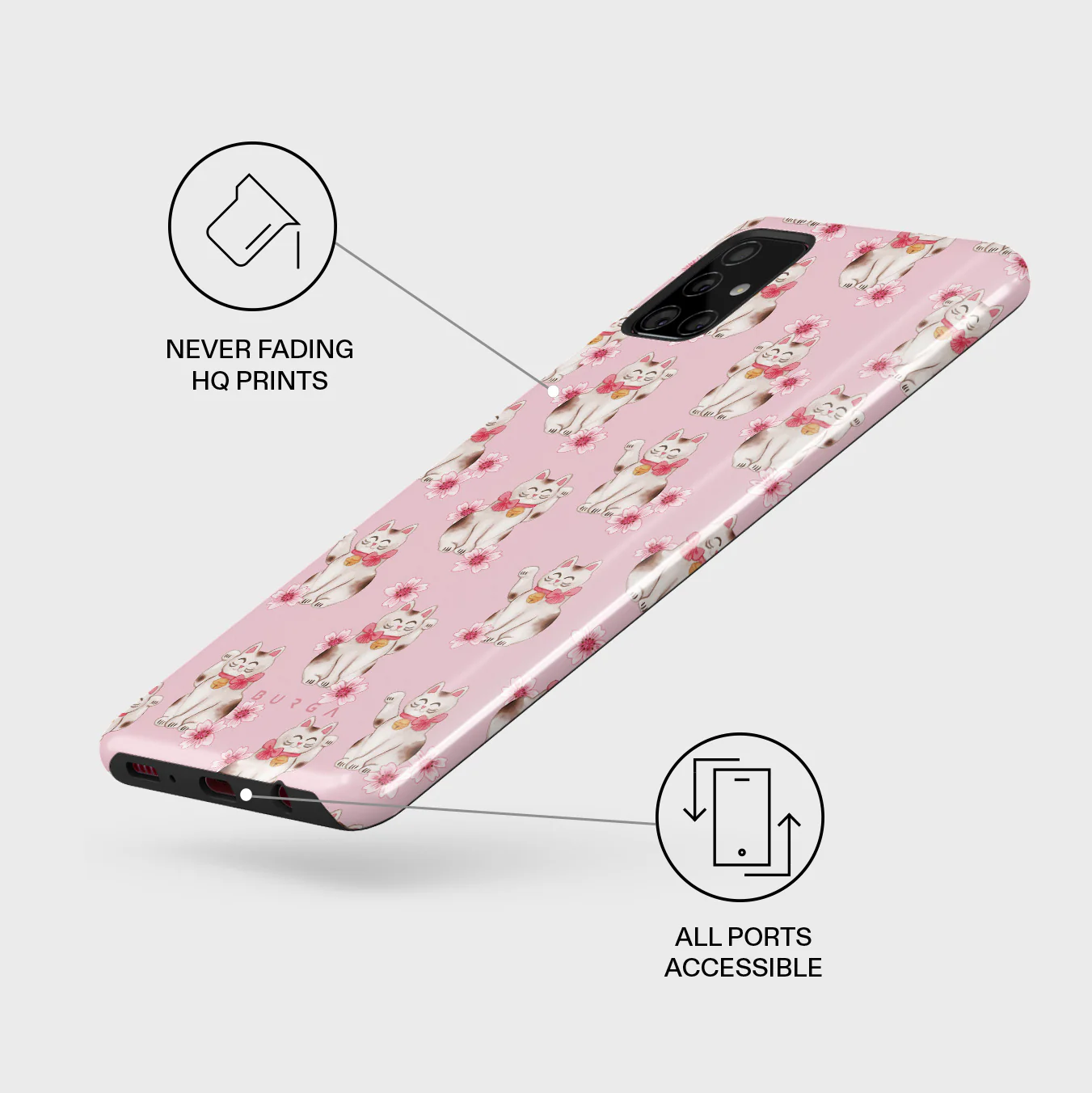 Maneki Neko - Samsung Galaxy A71 4G Case - Image 3