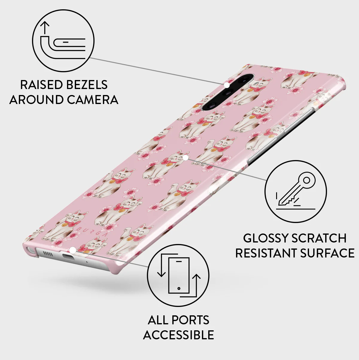 Maneki Neko - Samsung Galaxy Note 10 Case - Image 3