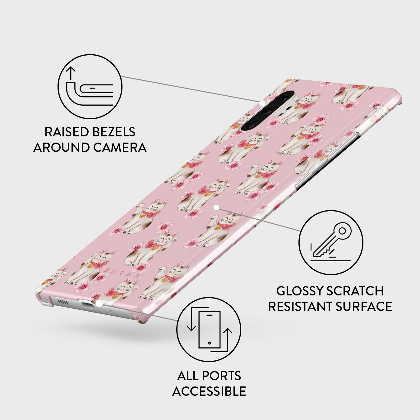 Maneki Neko - Samsung Galaxy Note 10 Plus Case - Image 3