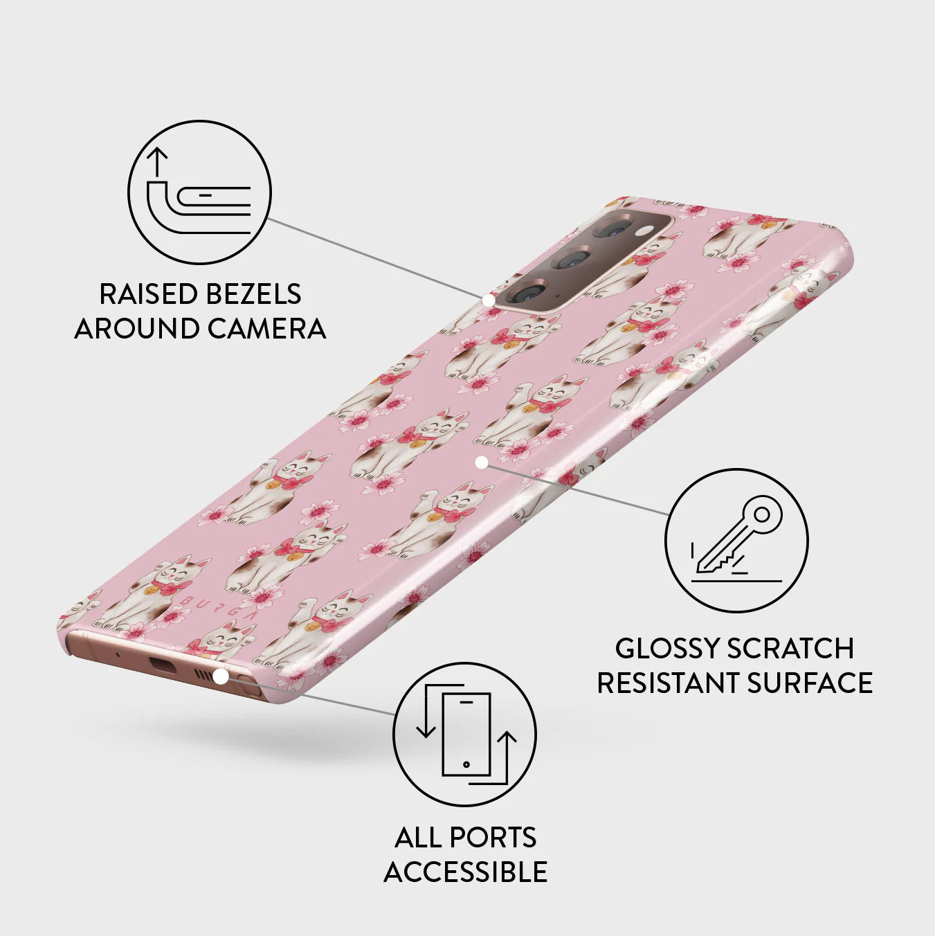 Maneki Neko - Samsung Galaxy Note 20 4G / 5G Case - Image 3