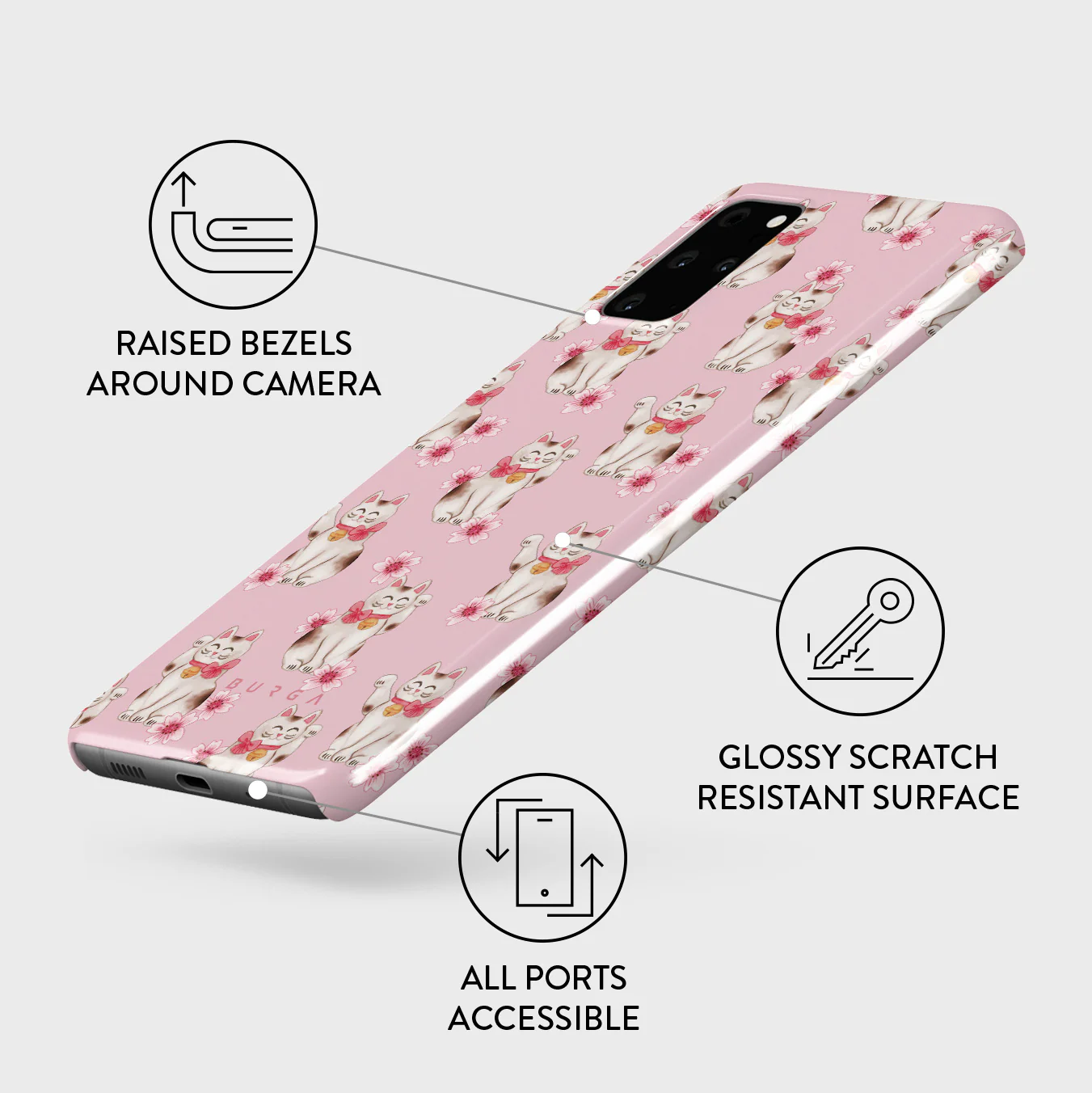 Maneki Neko - Samsung Galaxy S20 Plus 4G / 5G Case - Image 3