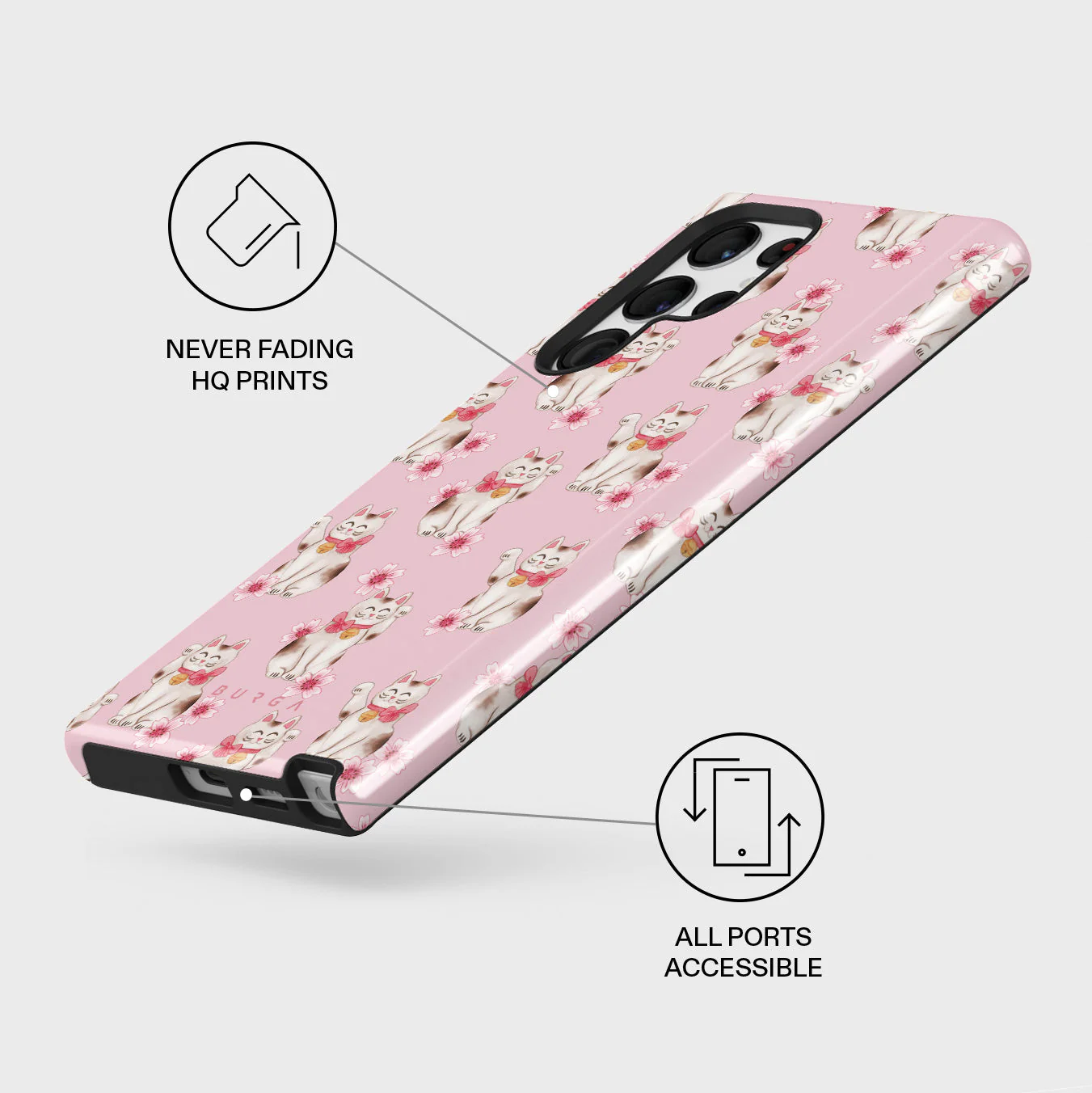 Maneki Neko - Samsung Galaxy S22 Ultra Case - Image 3