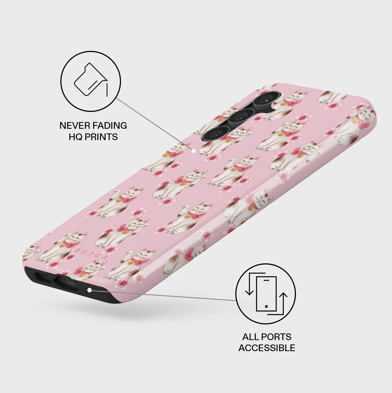 Maneki Neko - Samsung Galaxy S23 FE Case - Image 3
