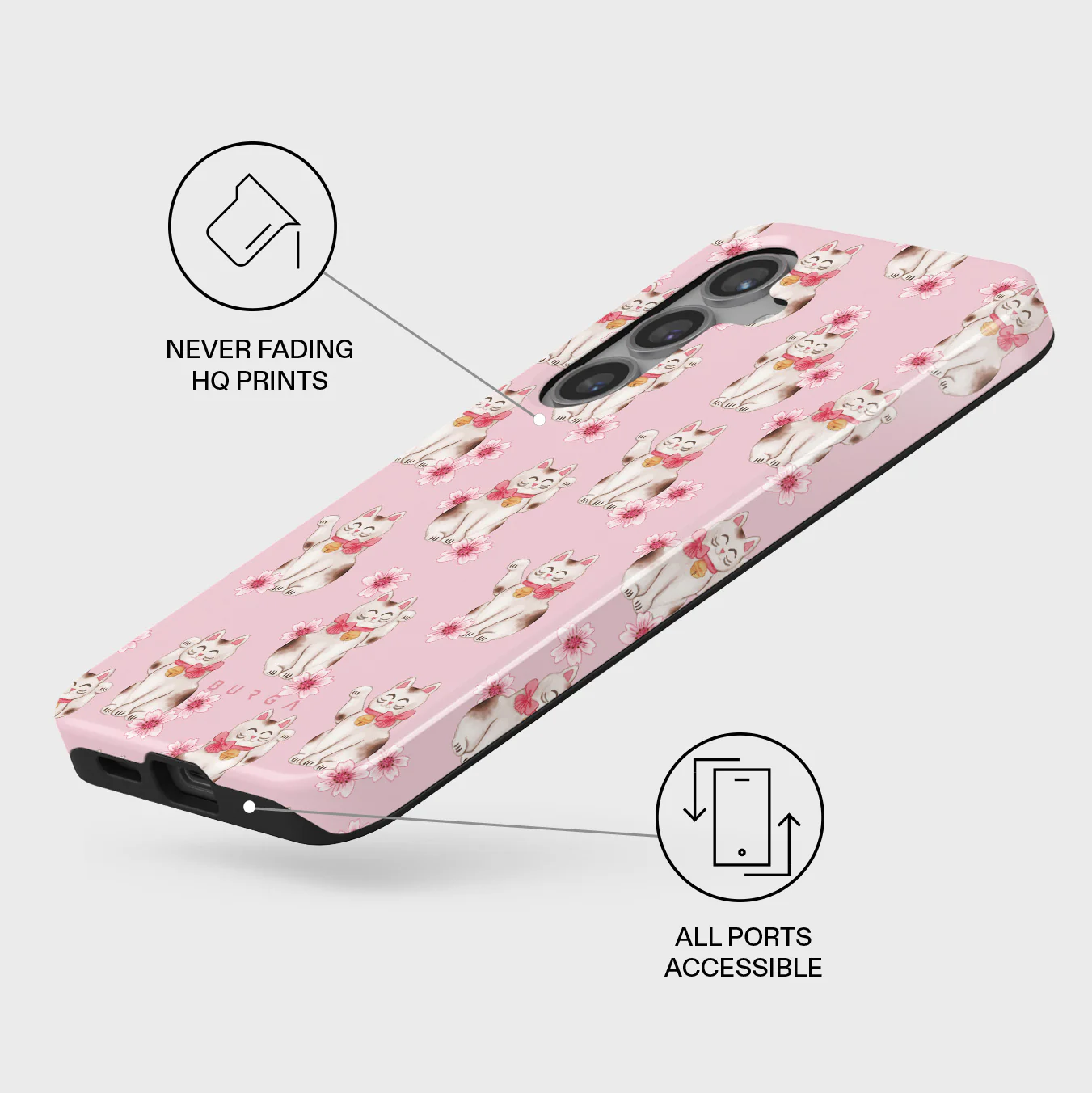Maneki Neko - Samsung Galaxy S24 FE Case - Image 3