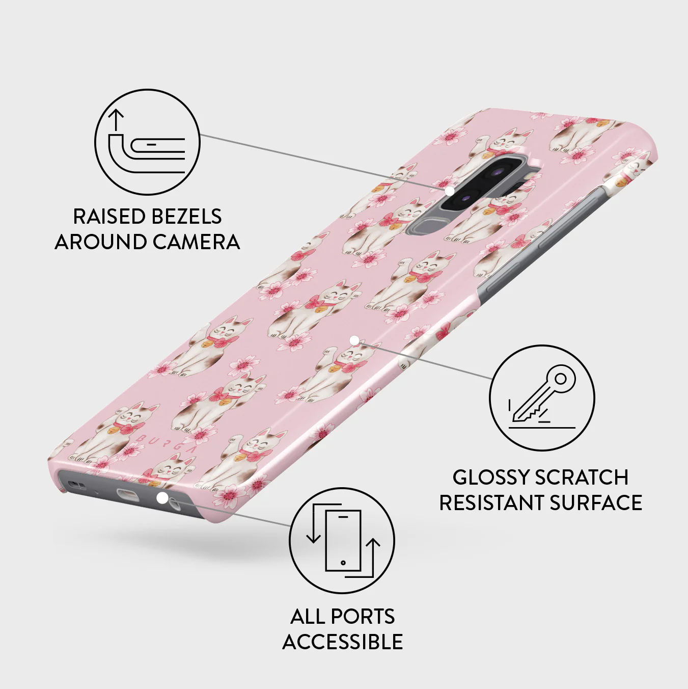 Maneki Neko - Samsung Galaxy S9 Plus Case - Image 3