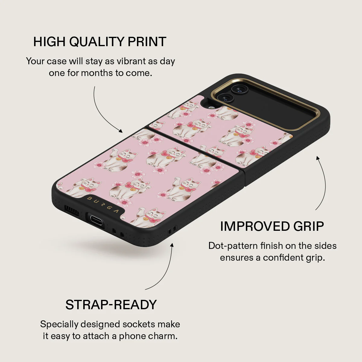 Maneki Neko - Samsung Galaxy Z Flip 4 Case - Image 18