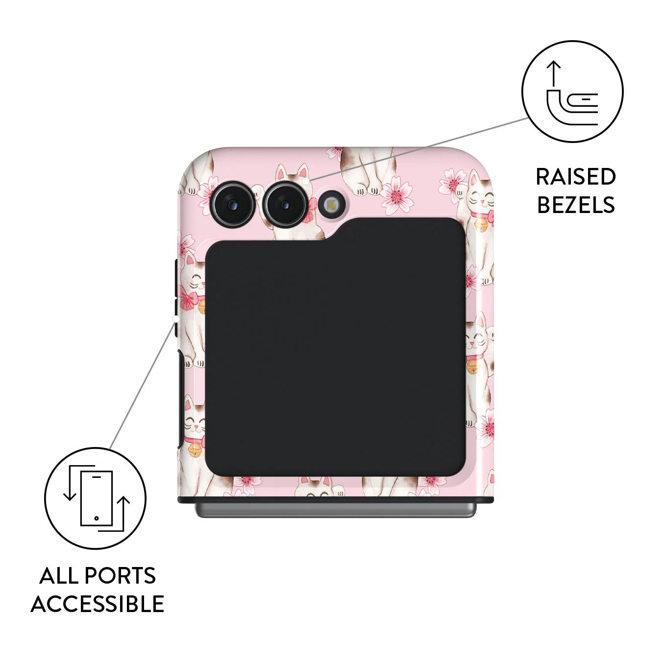 Maneki Neko - Samsung Galaxy Z Flip 5 Case - Image 3
