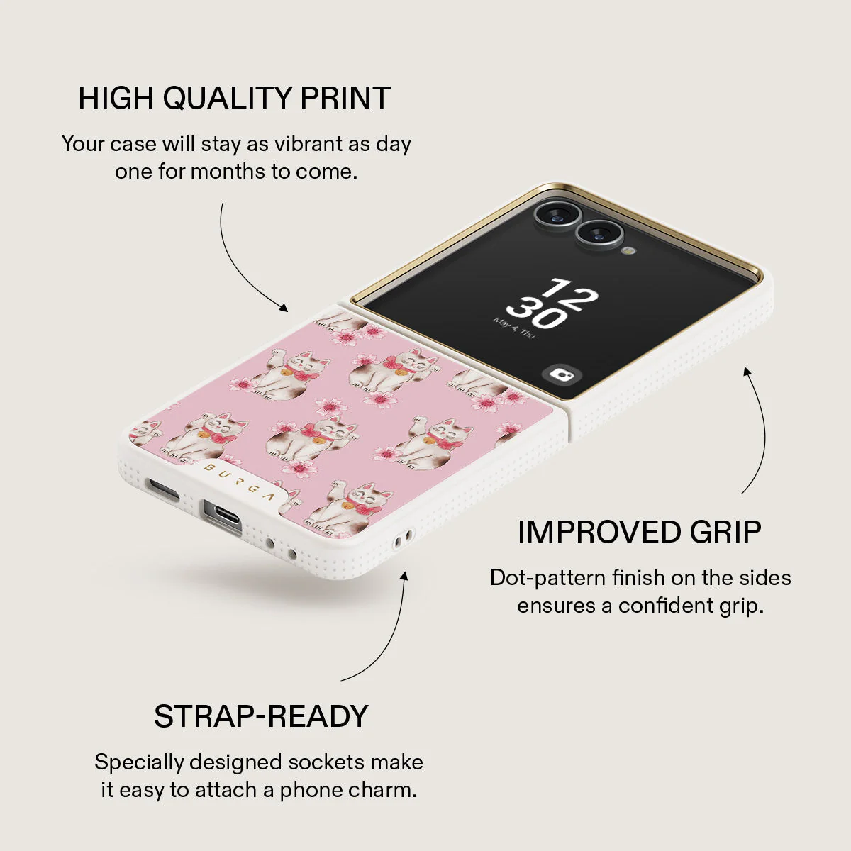 Maneki Neko - Samsung Galaxy Z Flip 7 Case - Image 23