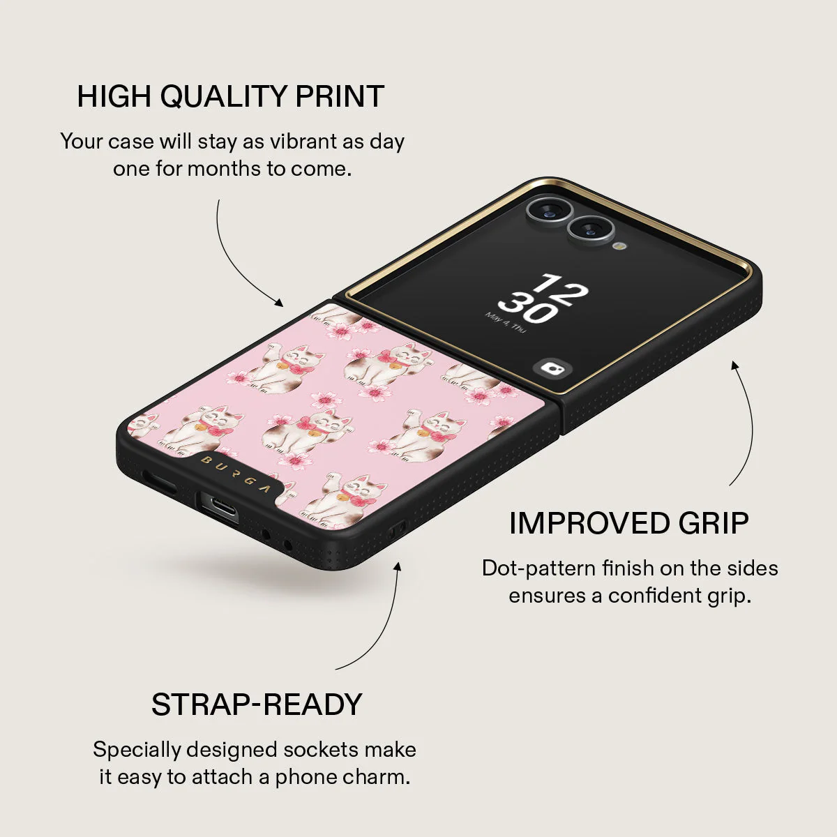 Maneki Neko - Samsung Galaxy Z Flip 7 Case - Image 9