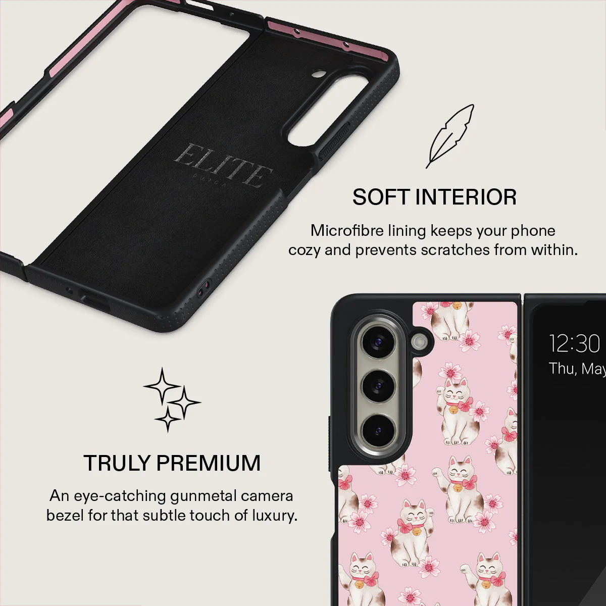 Maneki Neko - Samsung Galaxy Z Fold 5 Case - Image 13