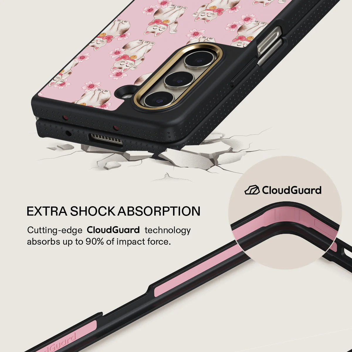Maneki Neko - Samsung Galaxy Z Fold 5 Case - Image 3