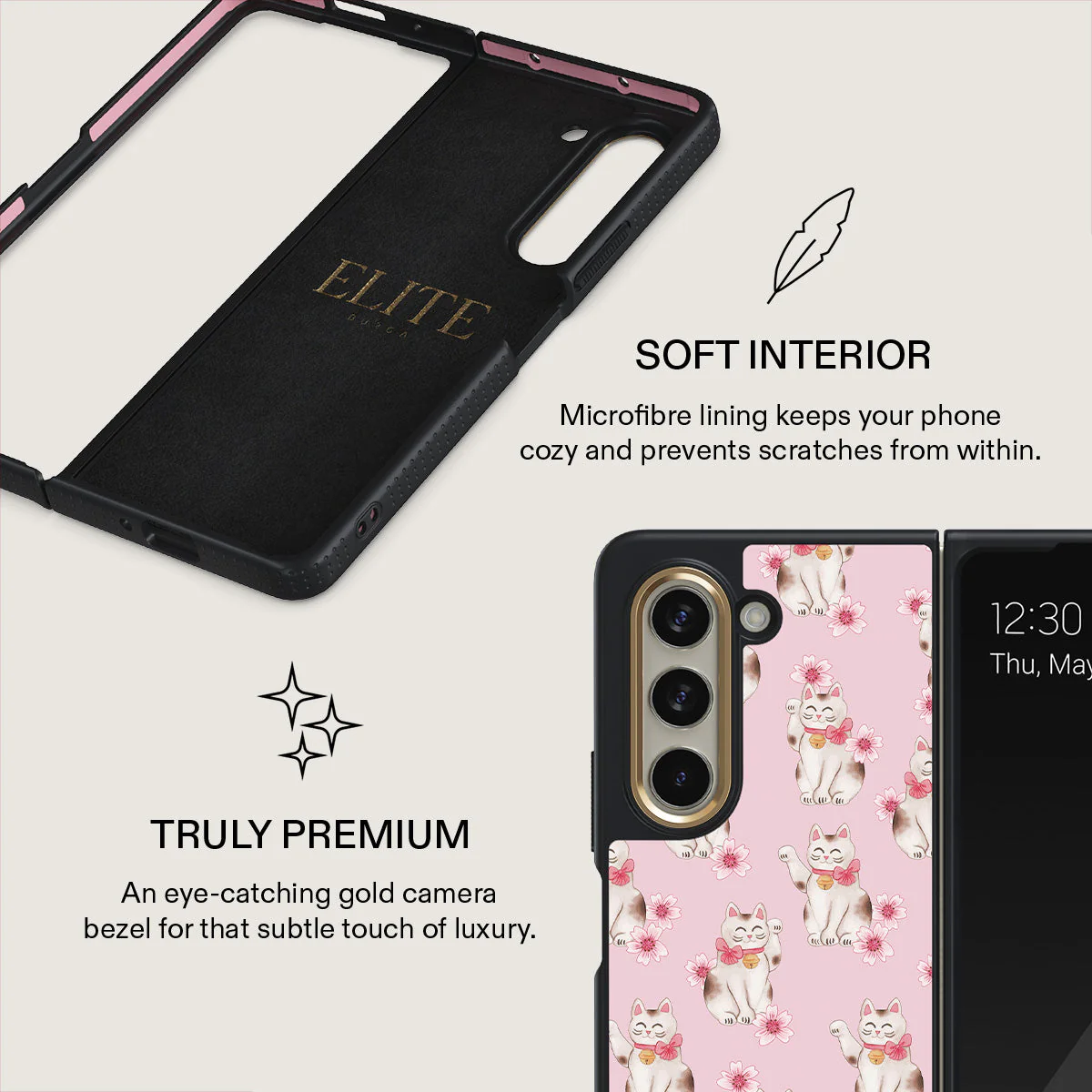 Maneki Neko - Samsung Galaxy Z Fold 5 Case - Image 6