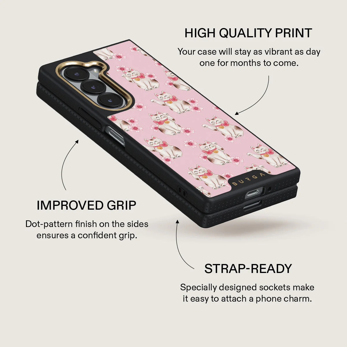 Maneki Neko - Samsung Galaxy Z Fold 6 Case - Image 5