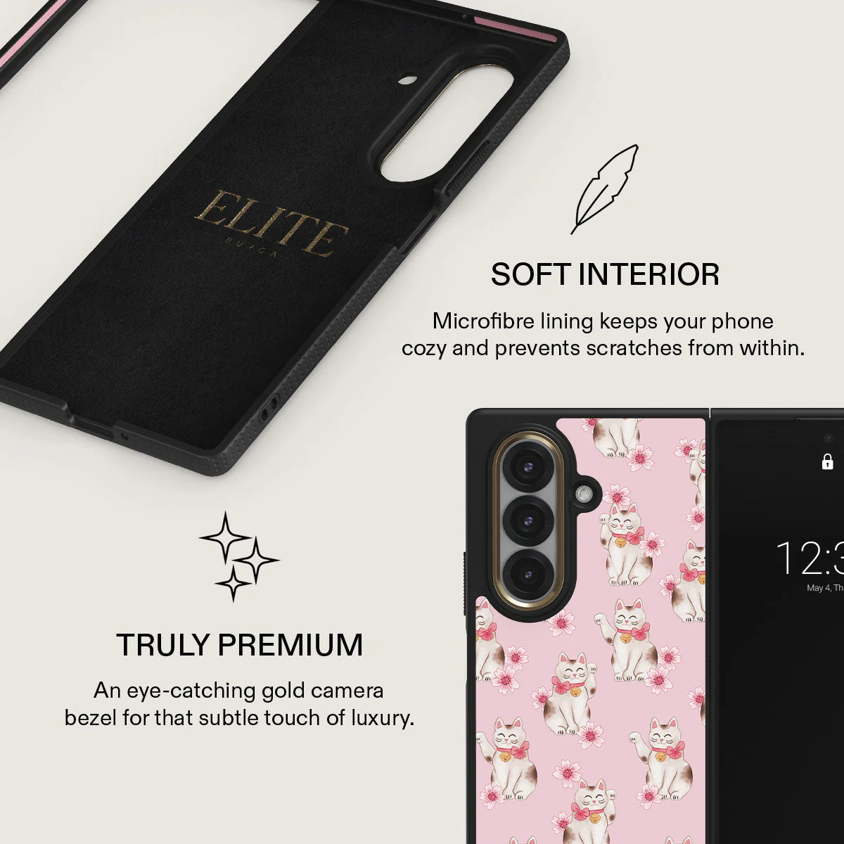 Maneki Neko - Samsung Galaxy Z Fold 7 Case - Image 6