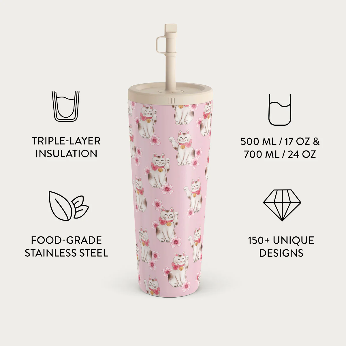 Maneki Neko - Travel Mug - Image 10