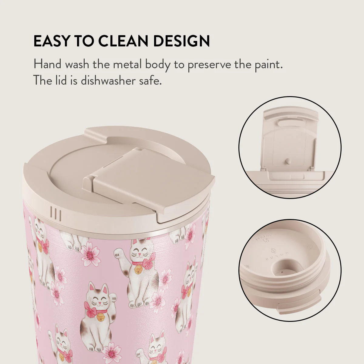Maneki Neko - Travel Mug - Image 16