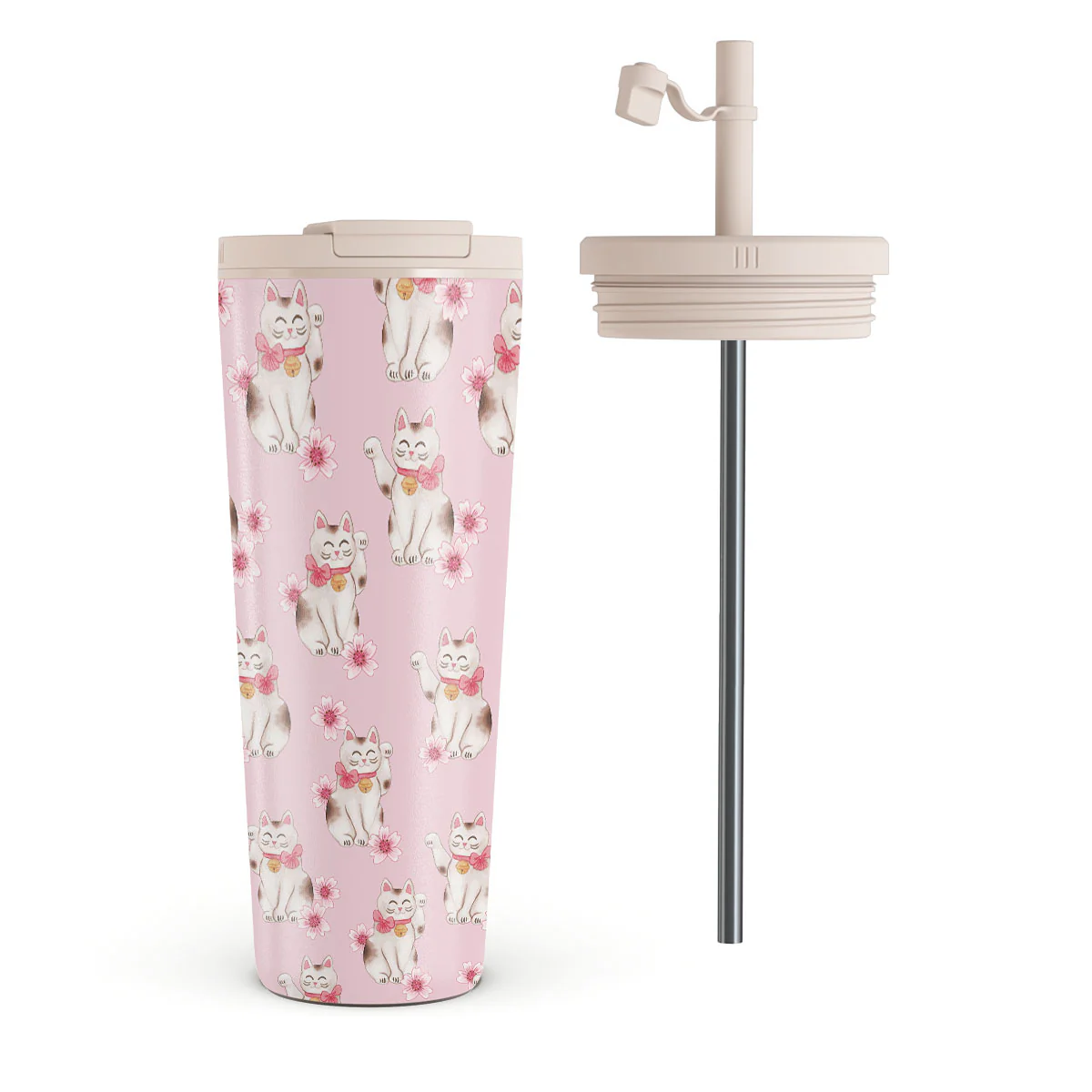Maneki Neko - Travel Mug - Image 6