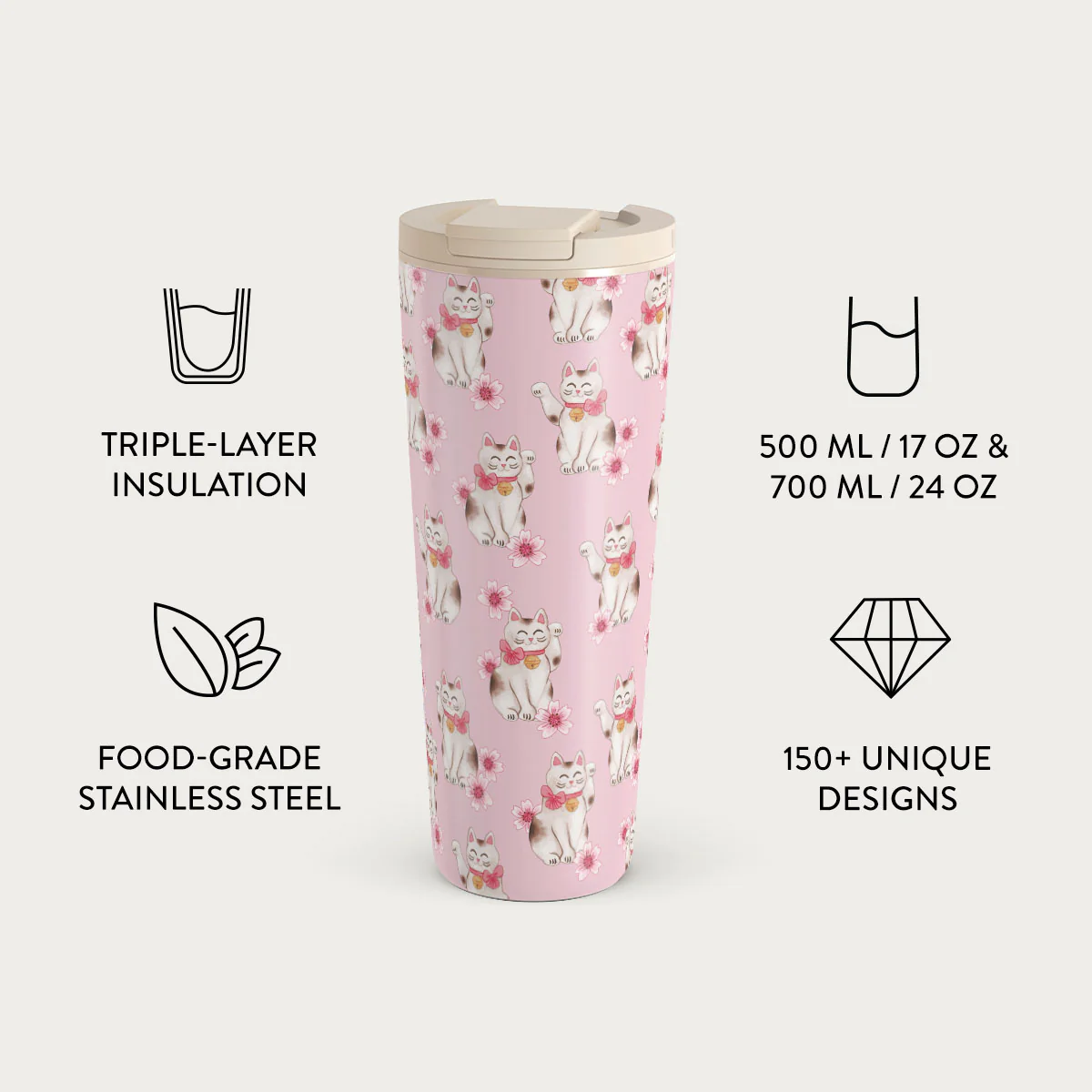 Maneki Neko - Travel Mug - Image 9