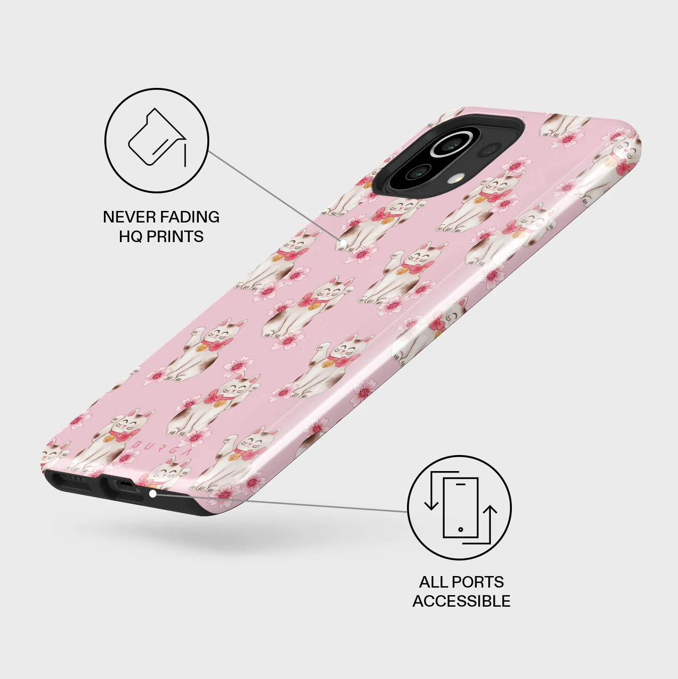 Maneki Neko - Xiaomi Mi 11 Lite 4G / 5G Case - Image 3