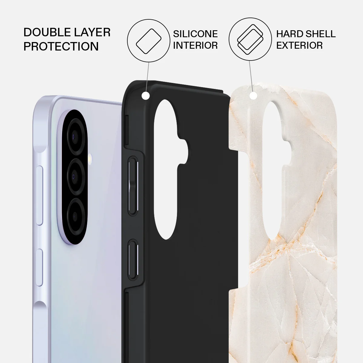 Vanilla Sand - Marble Samsung Galaxy A37 5G Case - Image 2