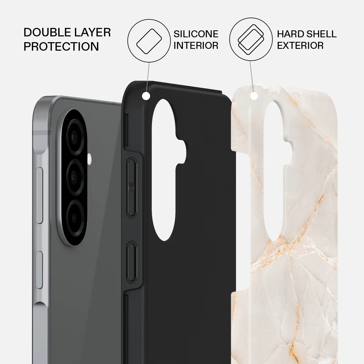 Vanilla Sand - Marble Samsung Galaxy A57 5G Case - Image 2