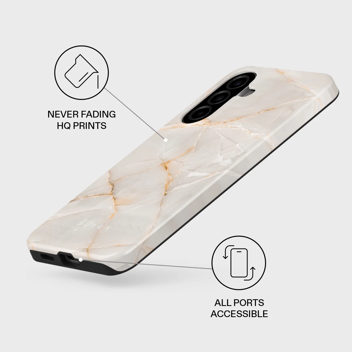 Vanilla Sand - Marble Samsung Galaxy A57 5G Case - Image 3