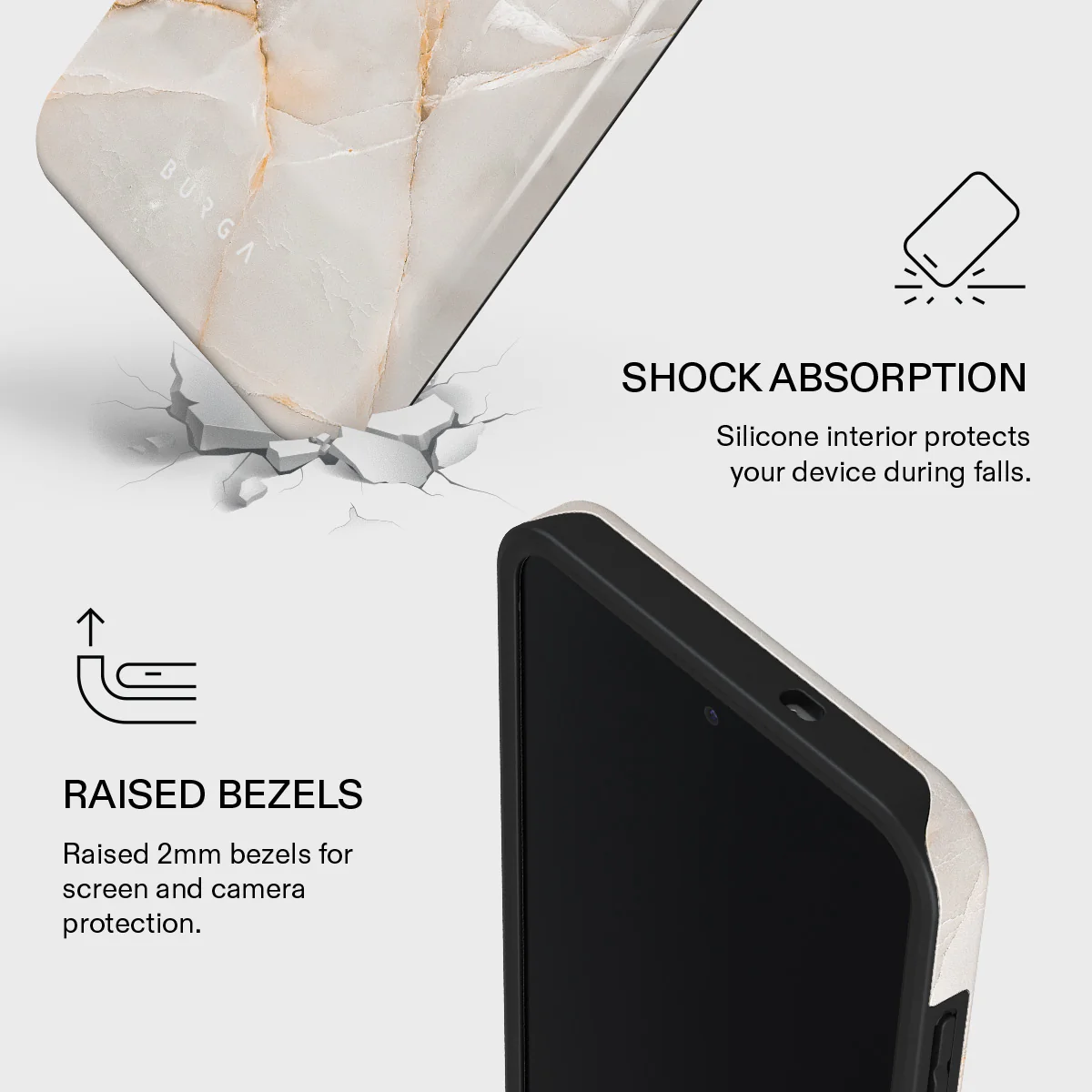 Vanilla Sand - Marble Samsung Galaxy S25 FE Case - Image 4