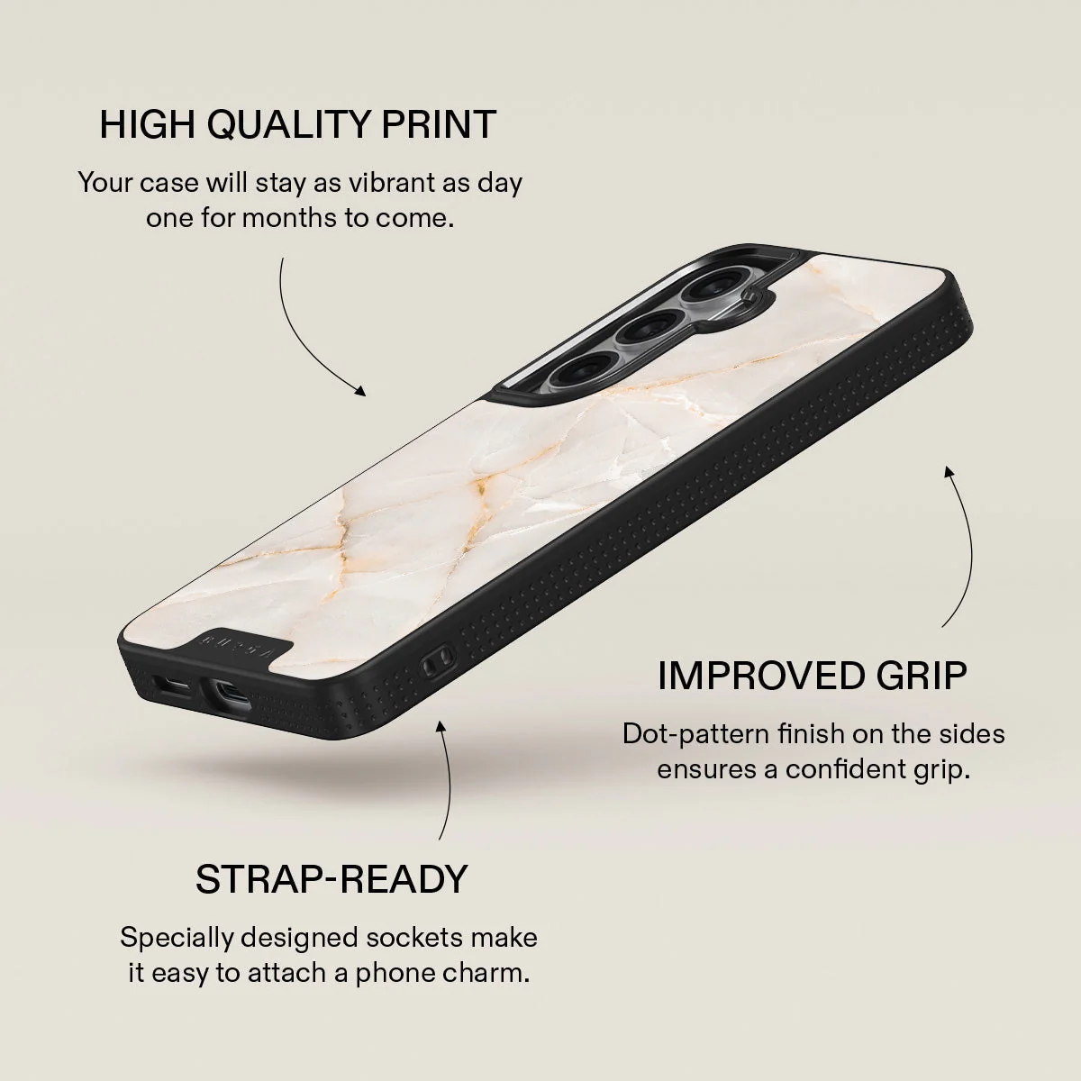 Vanilla Sand - Marble Samsung Galaxy S26 Case - Image 16