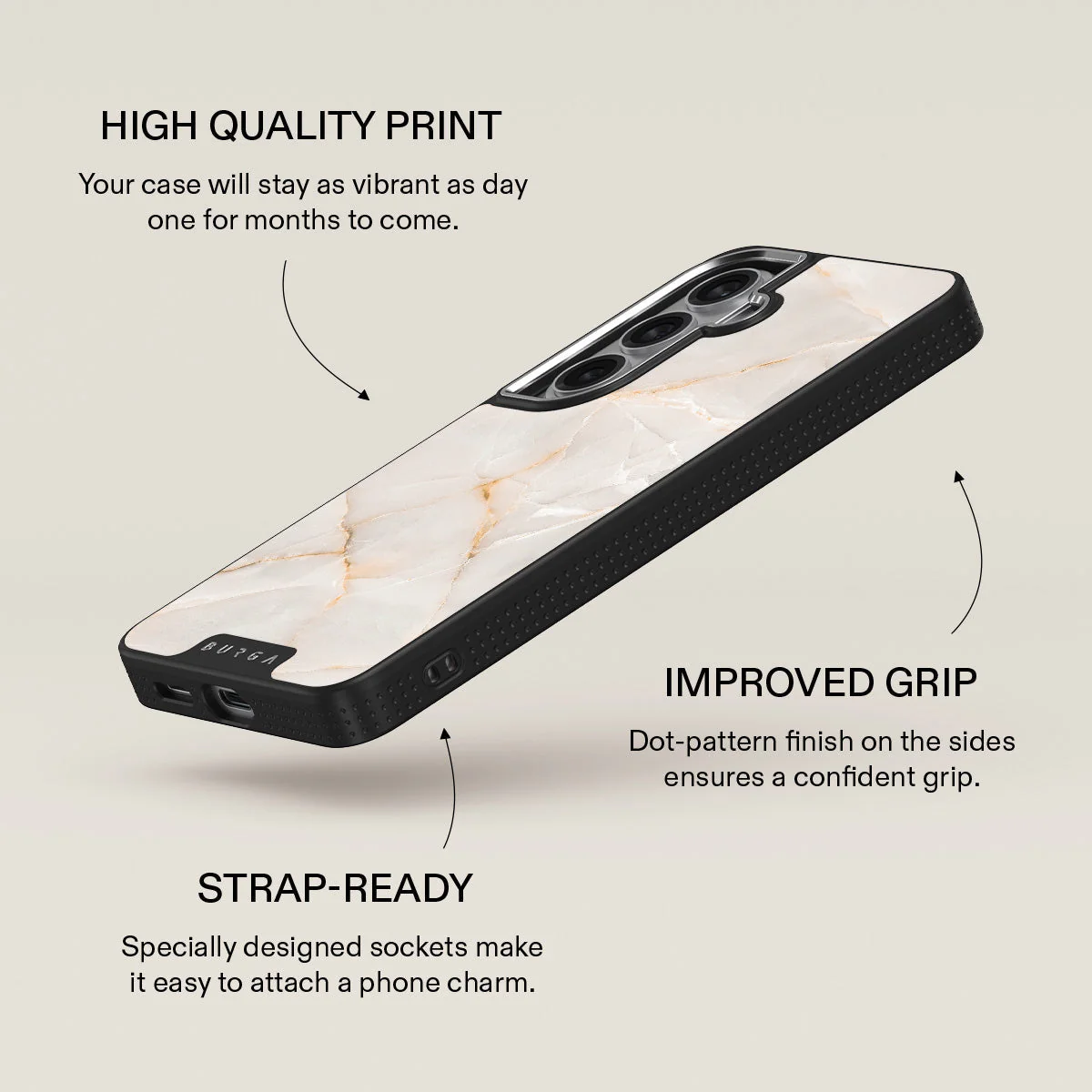 Vanilla Sand - Marble Samsung Galaxy S26 Case - Image 23