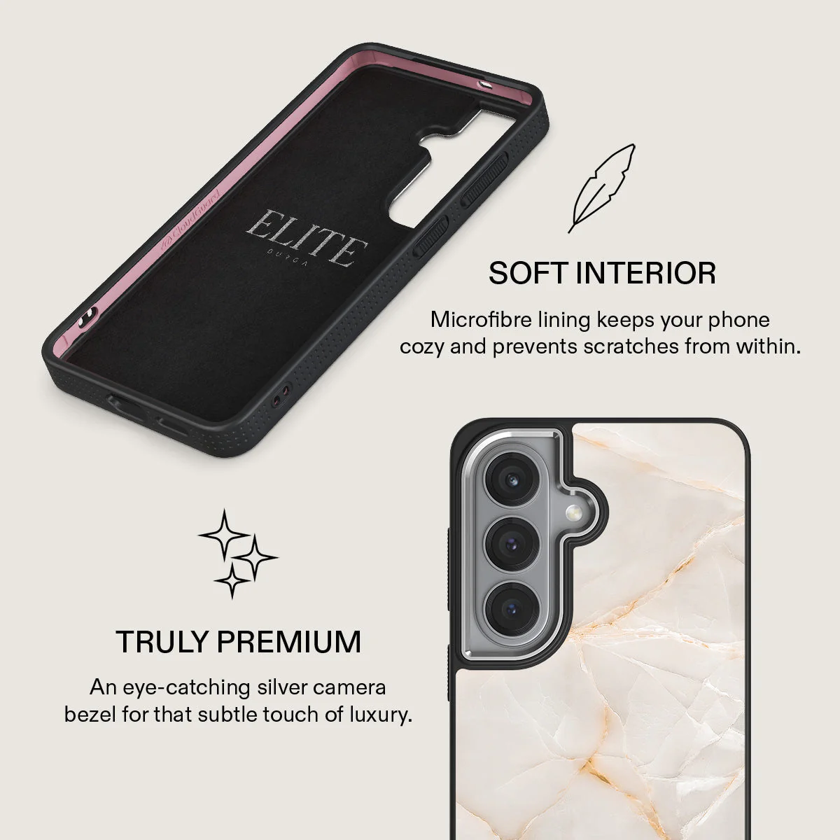 Vanilla Sand - Marble Samsung Galaxy S26 Case - Image 24