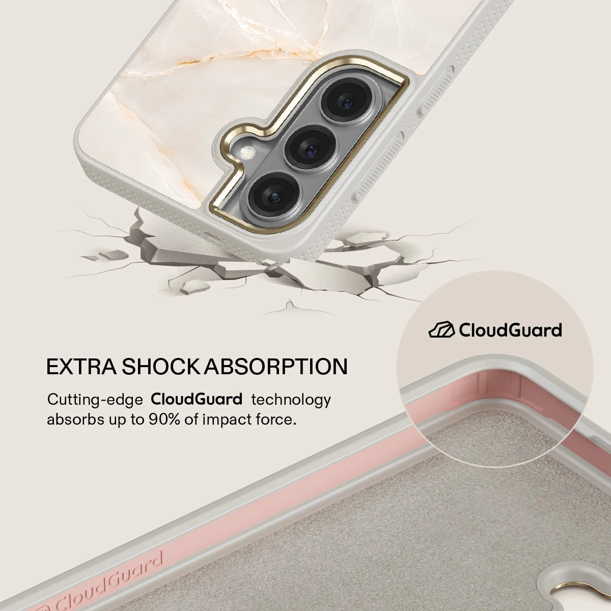 Vanilla Sand - Marble Samsung Galaxy S26 Case - Image 28