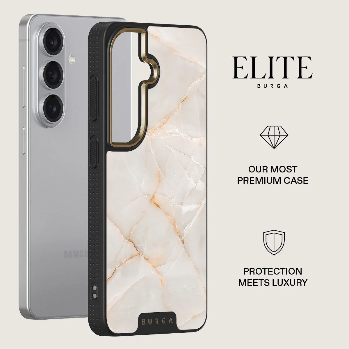 Vanilla Sand - Marble Samsung Galaxy S26 Case - Image 6