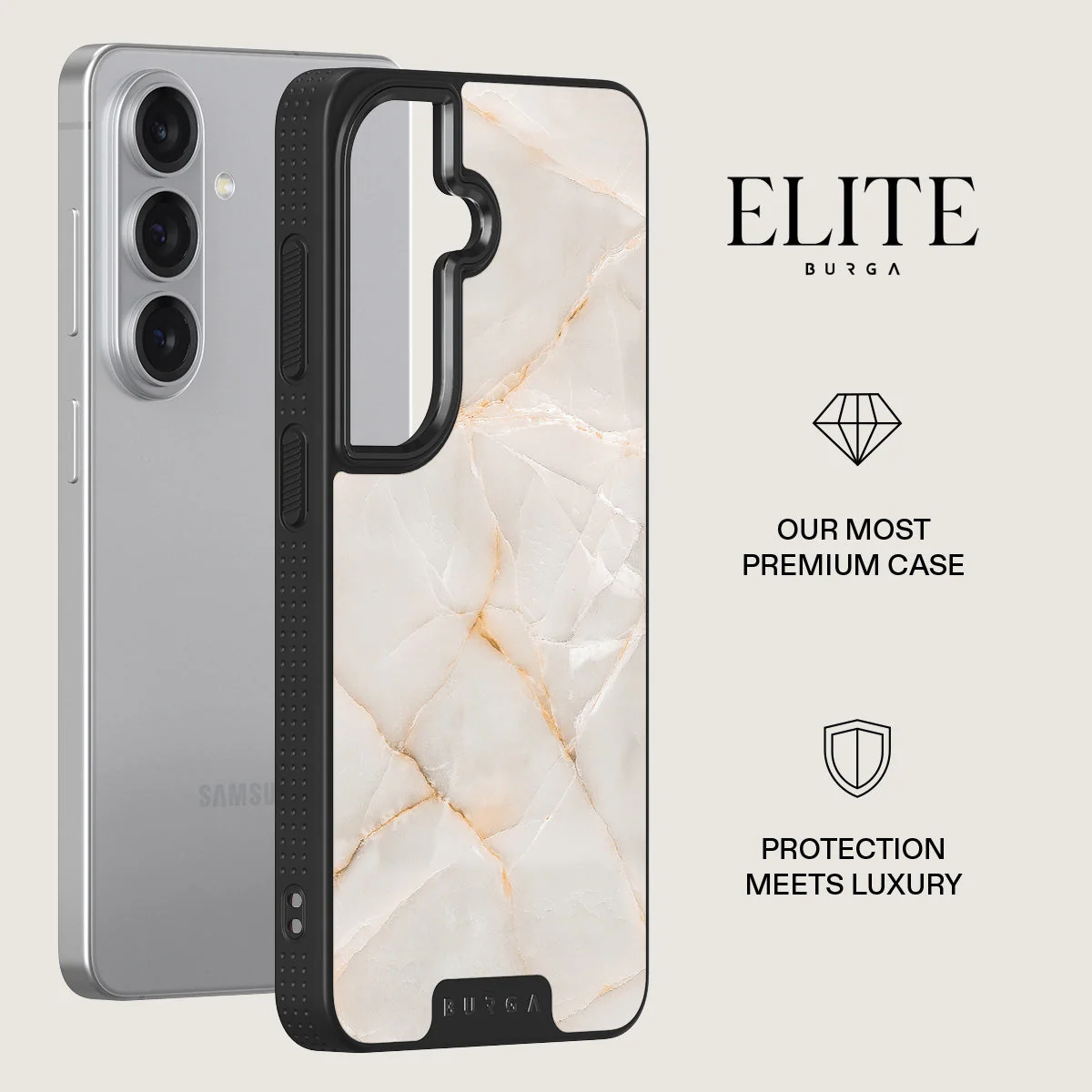 Vanilla Sand - Marble Samsung Galaxy S26 Plus Case - Image 13