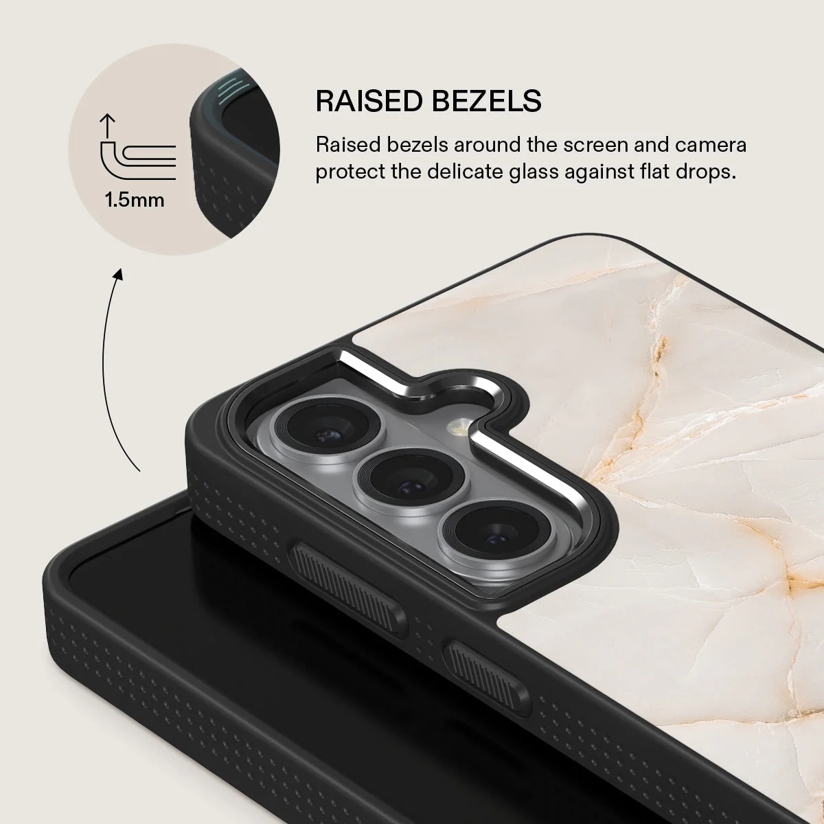 Vanilla Sand - Marble Samsung Galaxy S26 Plus Case - Image 15